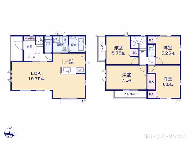 江戸川区興宮町（戸建）A 間取図