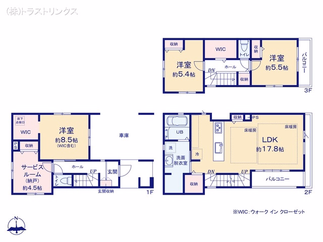 江戸川区中央2丁目（戸建）02 間取図