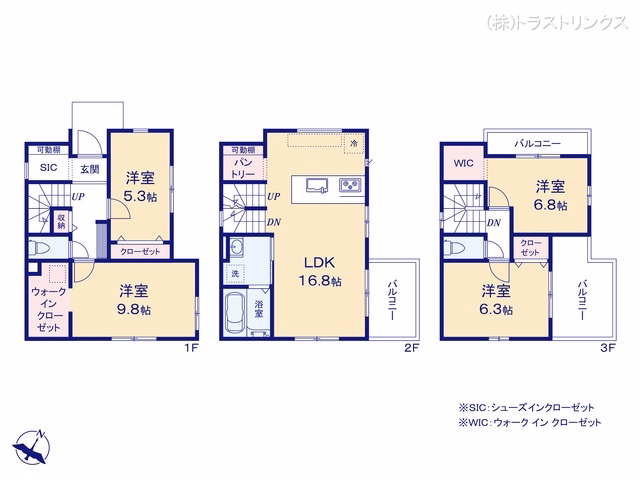 江戸川区南小岩2丁目（戸建）01 間取図