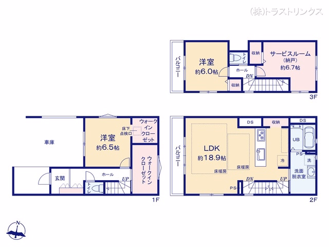 江戸川区東小岩5丁目(戸建)01 間取図
