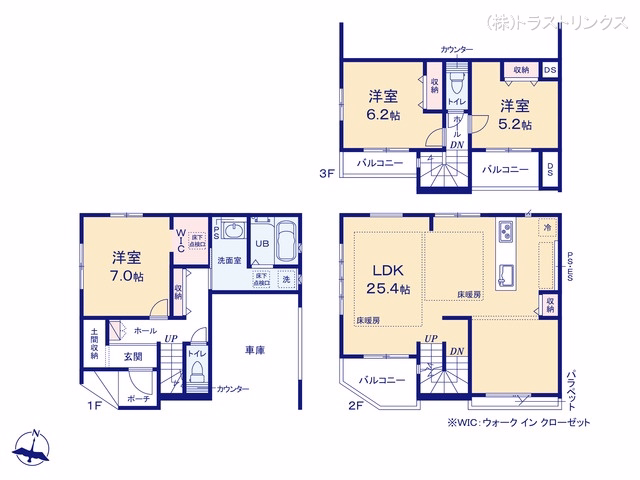 江戸川区松島2丁目(戸建)01 間取図