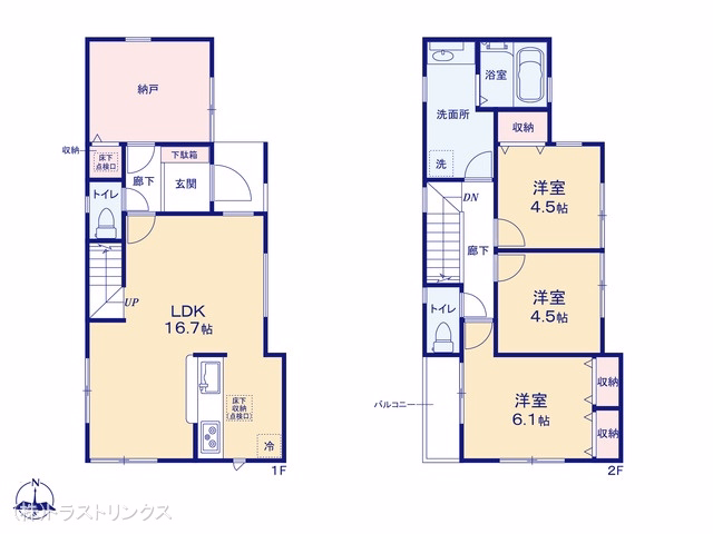 江戸川区西小岩2丁目(戸建)02 間取図