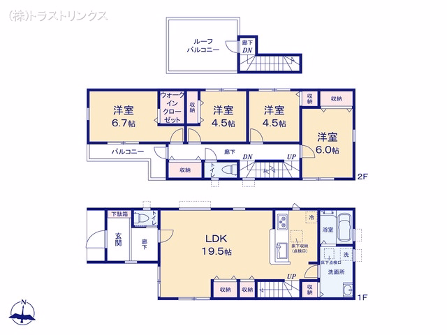 江戸川区春江町5丁目(戸建)01 間取図