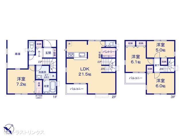 江戸川区江戸川1丁目(戸建)01 間取図
