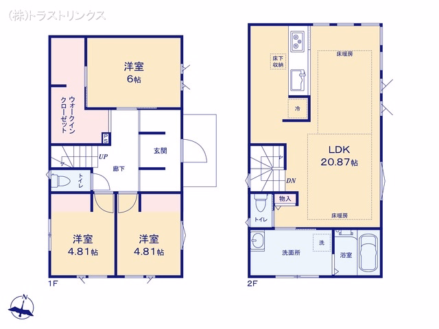 江戸川区上一色2丁目(戸建)03 間取図