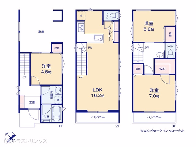 江戸川区西葛西3丁目（戸建）01 間取図