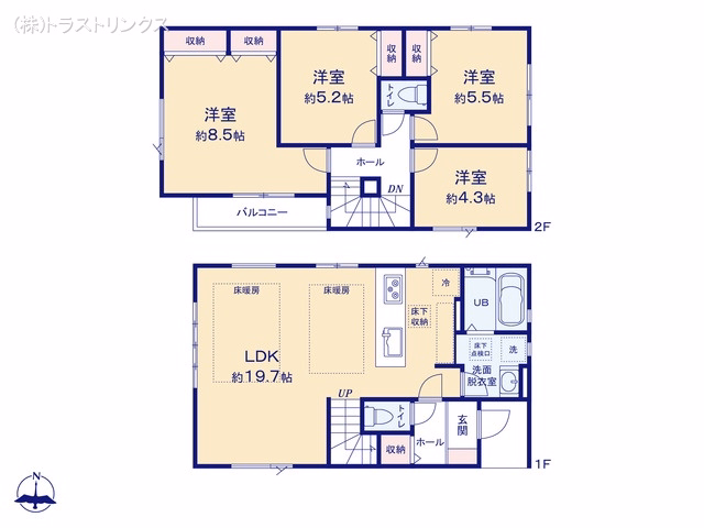 江戸川区大杉5丁目(戸建)01 間取図