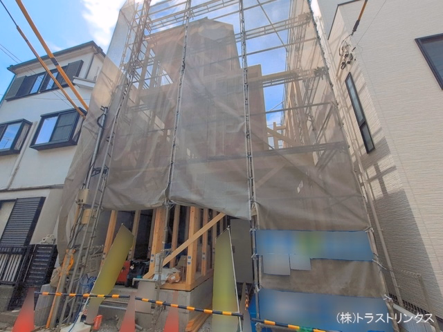 江戸川区中央3丁目（戸建）01 上棟