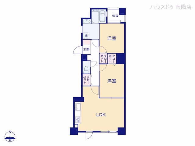 中古マンション ライオンズマンション惟信町 間取図