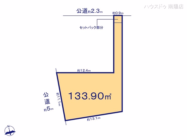 土地 名古屋市中川区春田五丁目 2号地 区画図