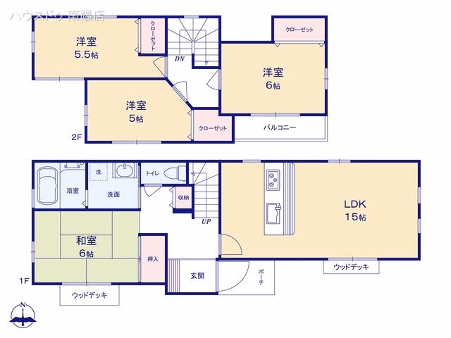 中古戸建て 名古屋市中川区東春田2丁目 間取図