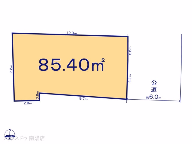 土地 名古屋市中川区西日置1期 1号地 区画図