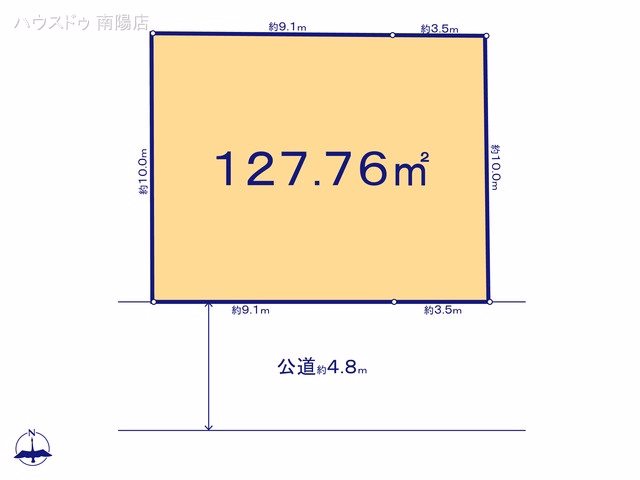 土地 あま市木田五反田 1号地 区画図