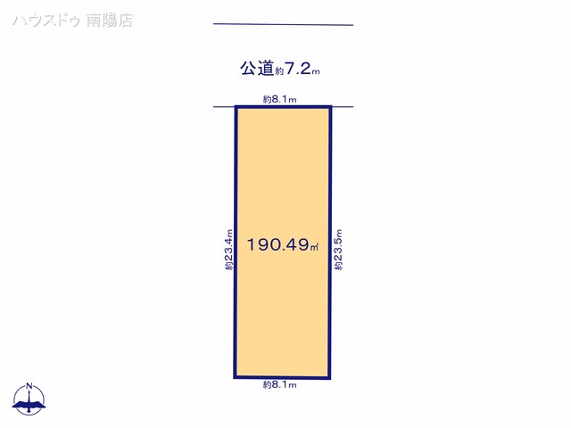名古屋市中川区花塚町4丁目（土地） 区画図