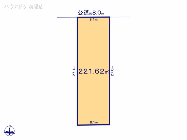 土地 あま市森6丁目 B区画 区画図