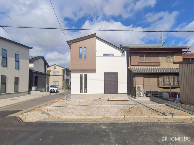 愛知県あま市木田西山の新築戸建て外構写真 2026年1月22日撮影