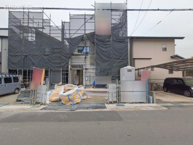 愛知県あま市下萱津平島の新築戸建てシート写真 2026年2月26日撮影