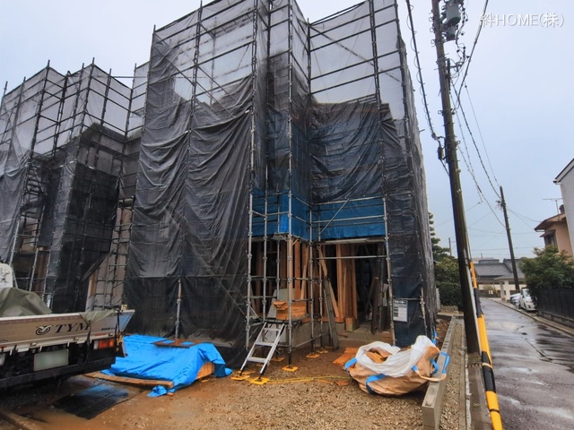 愛知県名古屋市中村区日比津町４丁目の新築戸建て上棟写真 2026年3月2日撮影