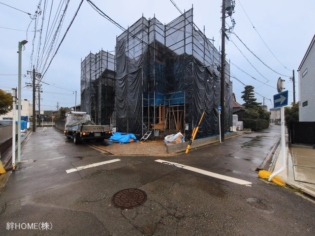 愛知県名古屋市中村区日比津町４丁目の新築戸建て上棟写真 2026年3月2日撮影