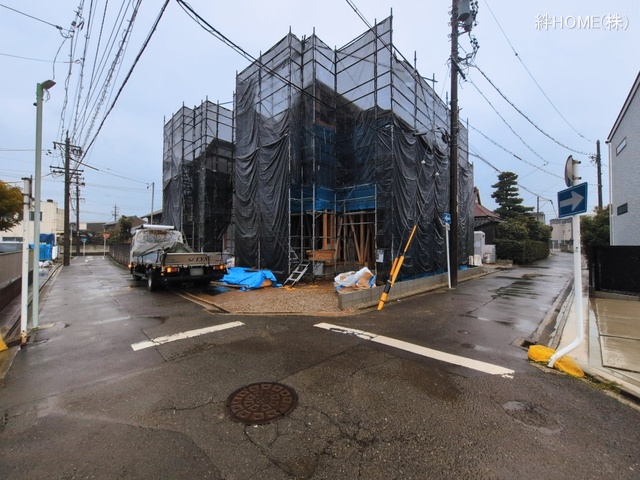 愛知県名古屋市中村区日比津町４丁目の新築戸建てシート写真 2026年3月2日撮影