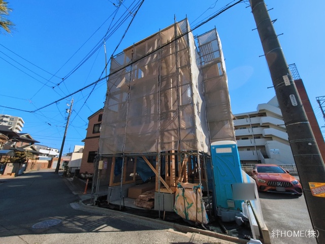 愛知県名古屋市中川区松葉町２丁目の新築戸建て上棟写真 2026年3月9日撮影