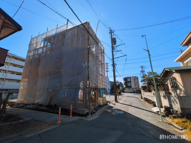 愛知県名古屋市中川区松葉町２丁目の新築戸建て上棟写真 2026年3月9日撮影