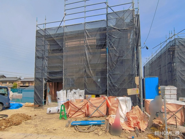 愛知県津島市大字日光字東浦の新築戸建て上棟写真 2026年4月8日撮影