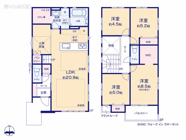 新築戸建て 名古屋市中村区諏訪町1期 2号棟 間取図
