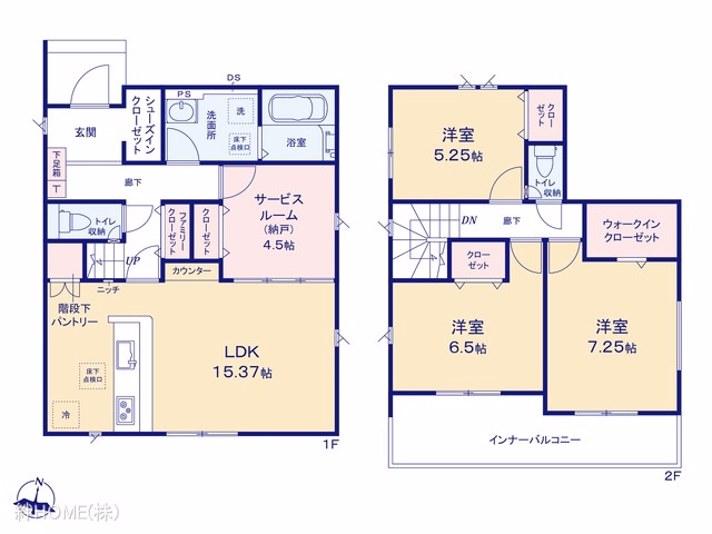 海部郡大治町大字砂子字馬捨場(戸建)02 間取図