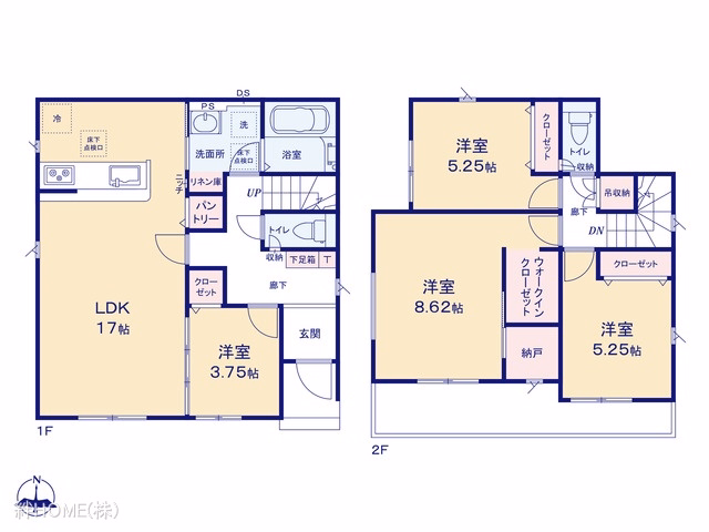 名古屋市中川区中島新町2丁目(戸建)05 間取図