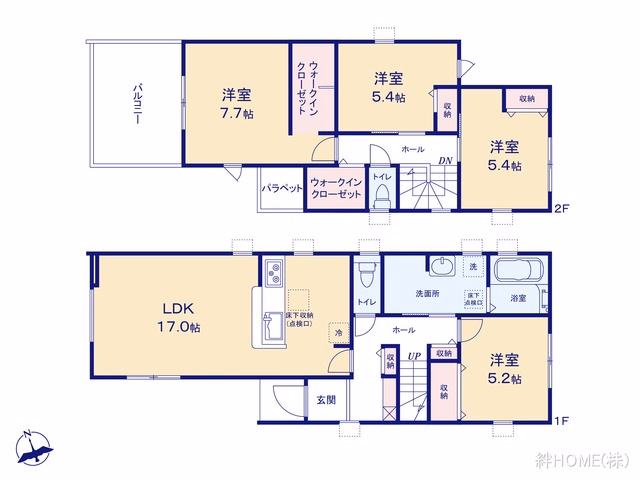 あま市七宝町川部屋敷代(戸建)01 間取図