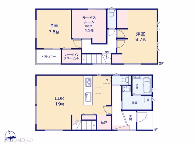 名古屋市中川区中郷5丁目（戸建）03 間取図