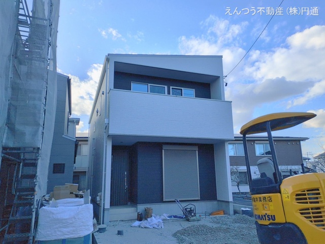 愛知県尾張旭市西大道町六兵衛前の新築戸建て外構写真 2026年2月17日撮影