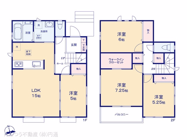 新築戸建て 豊田市志賀町高洞11番 B号棟 間取図