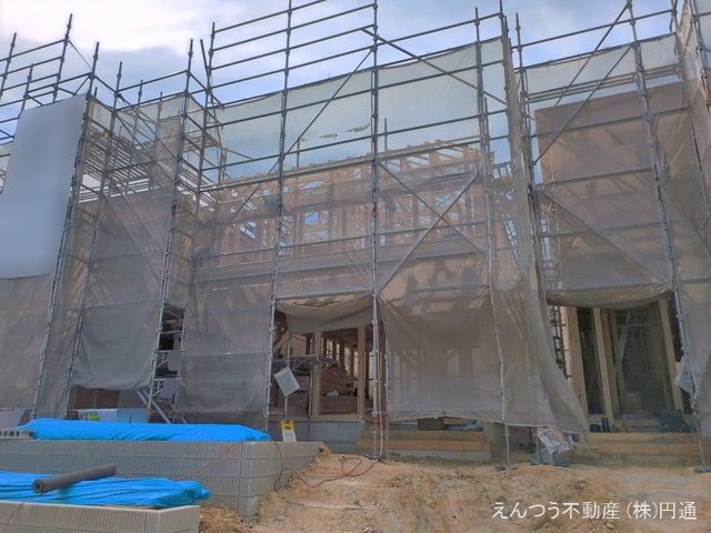 愛知県豊田市高美町5丁目の新築戸建て上棟写真 2026年5月18日撮影