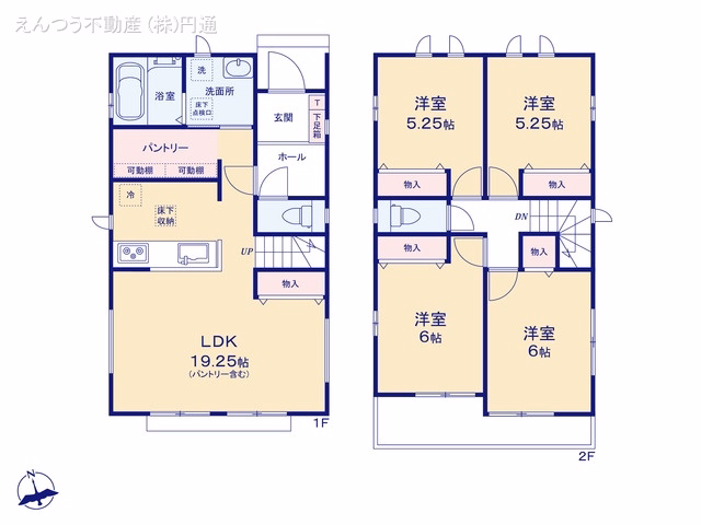 新築戸建て 瀬戸市東吉田町13番 D号棟 間取図