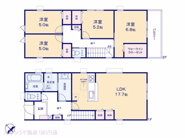 新築戸建て 豊田市御船町第4 4号棟 間取図