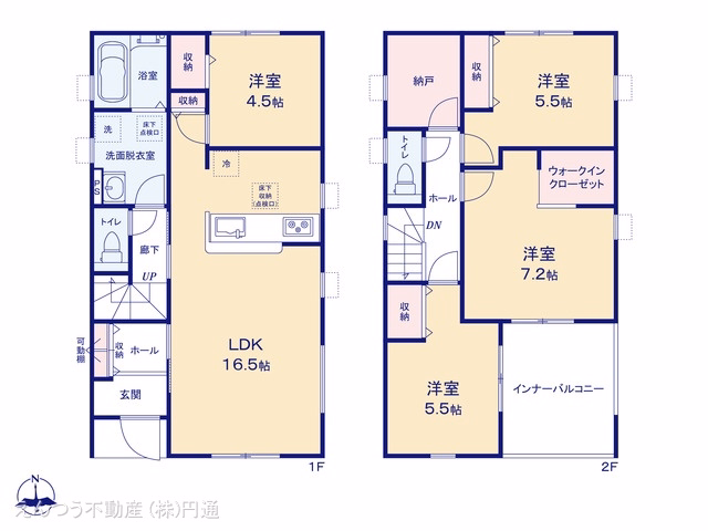 豊田市千足町神明堂（戸建）02 間取図