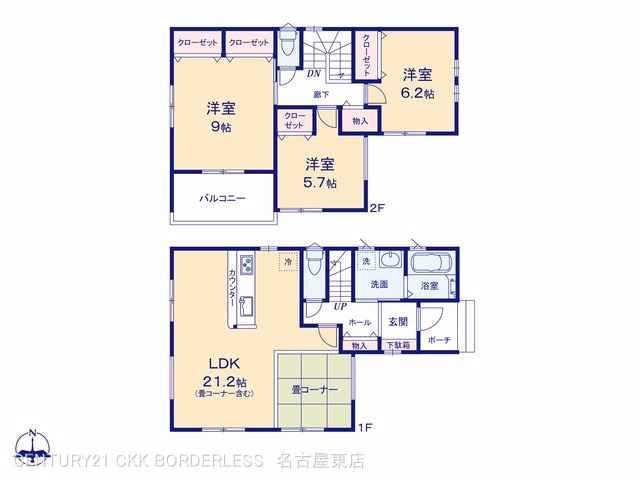 新築戸建て 春日井市第6坂下町 間取図