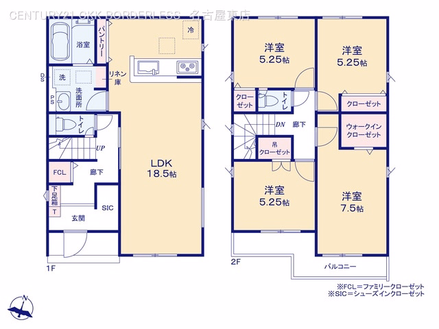 新築戸建て 瀬戸市品野町5期4棟 4号棟 間取図
