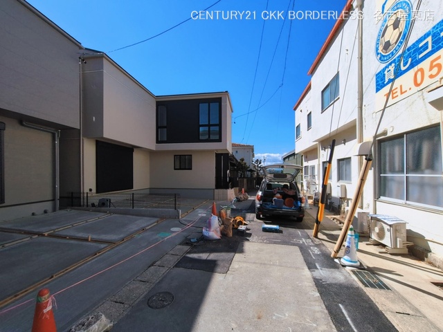 愛知県北名古屋市弥勒寺西３丁目の新築戸建て外構写真 2026年3月3日撮影