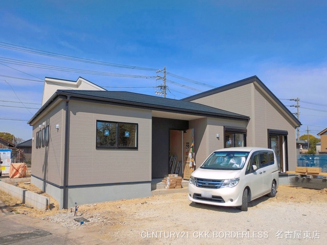 愛知県丹羽郡大口町二ツ屋2丁目の新築戸建て外構写真 2026年3月23日撮影