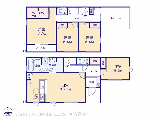 新築戸建て 春日井市西高山町三丁目 5号棟 間取図