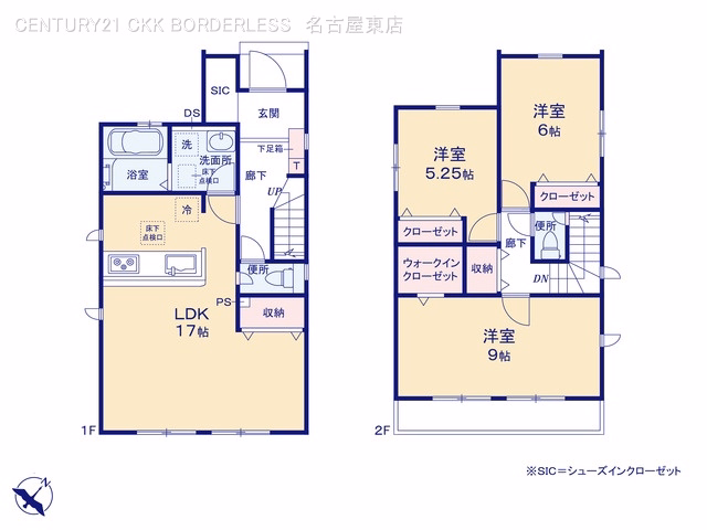 新築戸建て 尾張旭市大塚町3棟 3号棟 間取図