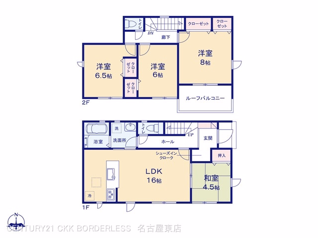 岩倉市本町南新溝廻間（戸建）02 間取図