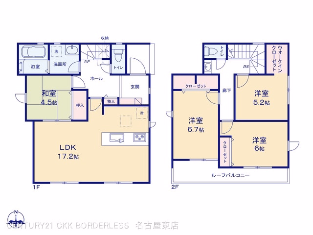 岩倉市本町南新溝廻間（戸建）03 間取図