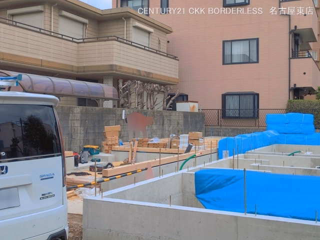 愛知県名古屋市千種区千種３丁目の新築戸建て基礎写真 2026年6月4日撮影