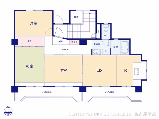 中古マンション オオタピア平針 間取図