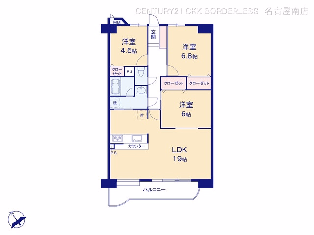 ダイアパレス日進 間取図