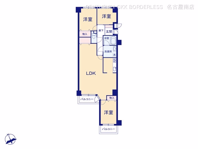 中古マンション メイツ大府 間取図